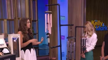 Siempre Michelle vestido Midi Colorblock sin mangas llevado por Monica Mangini visto en LIVE with Kelly and Mark el 28 de mayo de 2026