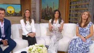 Staud Wells Printed Dress worn by Lori Bergamotto as seen in Good Morning America on  May 28, 2026