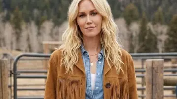 Marshals 2026 Ellyn Jameson Fringe Jacket as seen in Marshals (S01)
