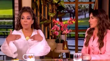 Khaite Rommi Crinkled-voile Midi Wrap Dress worn by Sunny Hostin as seen in The View on  May 29, 2026