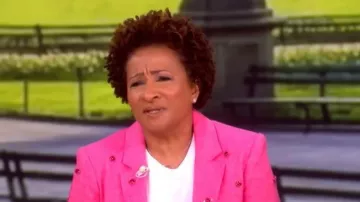 Cinq a Sept Kylie Wildflower Pailette Blazer worn by Wanda Sykes as seen in The View on  May 29, 2026