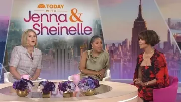 Alexander McQueen Floral Jacquard Cardigan worn by Halle Berry as seen in Today with Jenna & Sheinelle on  May 28, 2026
