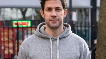 Jack Ryan: Ghost War John Krasinski Grey Hoodie worn by Jack Ryan (John Krasinski) as seen in Tom Clancy's Jack Ryan: Ghost War