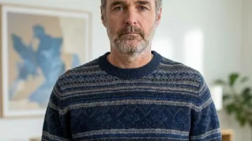 The Four Seasons S02 Will Forte Fair Isle Sweater worn by Jack (Will Forte) as seen in The Four Seasons (S02E08)