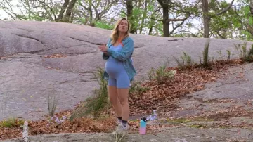 Momanda Ribbed Square Neck Maternity Romper worn by Ginny (Erika Henningsen) as seen in The Four Seasons (S02E01)