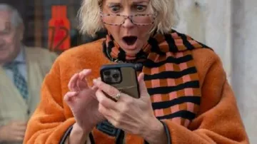 The Four Seasons Orange Jacket worn by Anne Pagano (Kerri Kenney-Silver) as seen in The Four Seasons (S02)