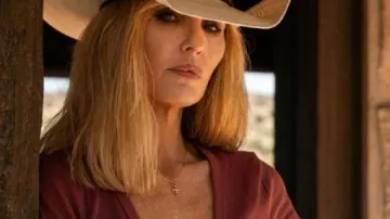 Dutton Ranch Pink Top worn by Beth Dutton (Kelly Reilly) as seen in Dutton Ranch