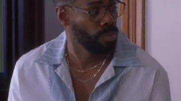 The Four Seasons Coleman Domingo Patchwork Striped Shirt worn by Danny (Colman Domingo) as seen in The Four Seasons (S02)