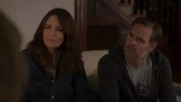 James Perse Vintage French Terry Zip Up Hoodie worn by Jack (Will Forte) as seen in The Four Seasons (S02E03)