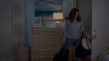 Banana Republic Larkspur Cotton-Silk Crew-Neck Sweater worn by Kate (Tina Fey) as seen in The Four Seasons (S02E03)
