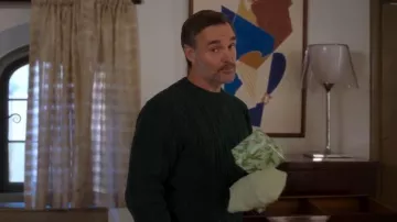 Pull de pêcheur en coton doux LL Bean Bean porté par Jack (Will Forte) tel que vu dans Les Quatre Saisons (S02E07)
