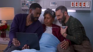 Todd Snyder Merino V-Neck Sweater worn by Claude (Marco Calvani) as seen in The Four Seasons (S02E08)