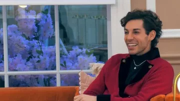 Ralph Lauren Equestrian Red Riding Jacket worn by Tom Read Wilson as seen in Celebs Go Dating (S15E01)