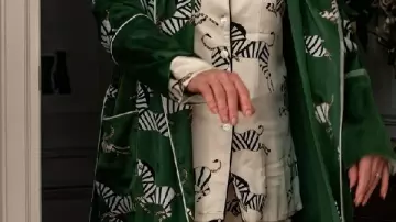 Print Green Robe worn by Deborah Vance (Jean Smart) in Hacks