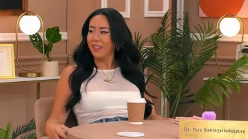 Zara Combination Tulle Bodysuit worn by Tara Suwinyattichaiporn as seen in Celebs Go Dating (S15E17)