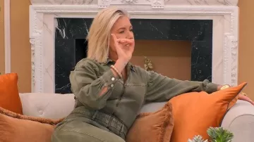 Mango Long Denim Jumpsuit worn by Lucinda Lighting as seen in Celebs Go Dating (S15E18)