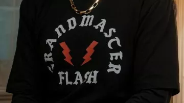 Flash Black T-Shirt worn by (Laz Alonso) in The Boys