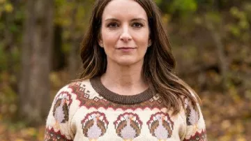 Tina Fey The Four Seasons S02 Turkey Sweater worn by Kate (Tina Fey) as seen in The Four Seasons (S02E08)