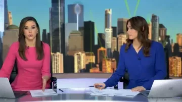 Vestido camisa Callas Bianca que lleva Sophie Flay tal como se ve en Good Morning America el 1 de junio de 2026