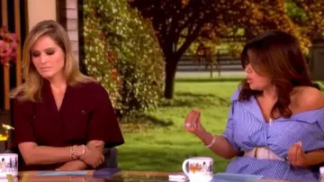 A.l.c. Quinn Mini-Shirtdress worn by Sara Haines as seen in The View on  June 1, 2026