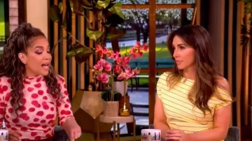 Staud Phare Midi Dress worn by Alyssa Farah Griffin as seen in The View on June 1, 2026