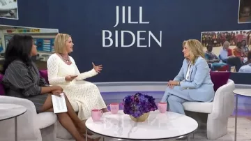 Schiaparelli Padlock Blazer Jacket worn by Jill Biden as seen in Today on  June 1, 2026