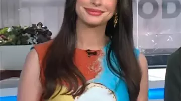 The Today Show Anne Hathaway Floral Embellished Mini Dress