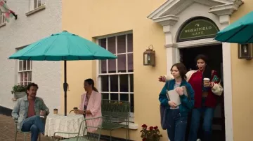 Carhartt WIP Nashua Double Knee Relaxed Straight Jeans worn by Pip Fitz-Amobi (Emma Myers) as seen in A Good Girl's Guide to Murder (S02E02)