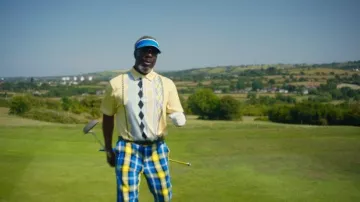 Royal and Awesome Retro Polo worn by Victor Amobi (Gaz Beadle) as seen in A Good Girl's Guide to Murder (S02E02)