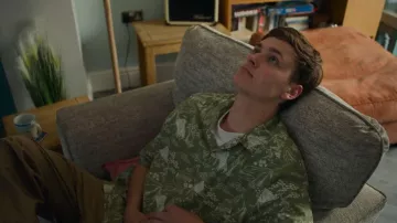 Next Western Style Printed Short Sleeve Shirt worn by (Jude Morgan-Collie) as seen in A Good Girl's Guide to Murder (S02E03)