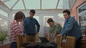 H&M Oversized Fit Sweatshirt worn by Ravi Singh (Zain Iqbal) as seen in A Good Girl's Guide to Murder (S02E03)
