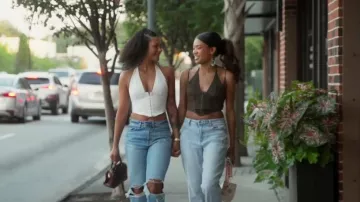 Fashion Nova Victoria Bandage Corset Top worn by Lake Rucker as seen in Southern Hospitality (S04E11)