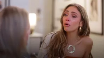 Ettika Gold Open Circle Pendant Necklace worn by Maddi Reese as seen in Southern Hospitality (S04E12)