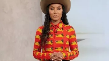 Tamron Hall Show 2026 June Ambrose Duck Printed Shirt as seen in Tamron Hall