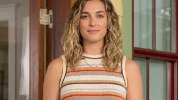 Erika Henningsen The Four Seasons S02 Striped Pajamas worn by Ginny (Erika Henningsen) as seen in The Four Seasons (S02)
