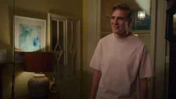 Zara Relaxed Fit Interlock T-Shirt worn by (Henry Ashton) as seen in A Good Girl's Guide to Murder (S02E04)