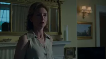 Annie Linen Belted Sleeveless Midi Dress worn by Rosie Hastings (Annabel Mullion) as seen in A Good Girl's Guide to Murder (S02E05)