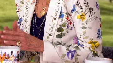 Foral Print Blazer worn by Jill Biden in On The Moment She Learned Kamala Harris Lost The 2024 Election | The View