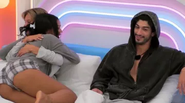 Fashion Nova Heavy Wash Oversized Zip Hoodie worn by Zach Georgiou as seen in Love Island USA (S08E01)