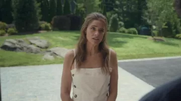 Proenza Schouler Candice Double Breasted Poplin Maxi Dress worn by Mel Cooper (Amanda Peet) as seen in Your Friends & Neighbors (S02E08)