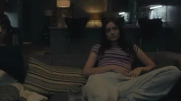 Urban Outfitters BDG Purple Striped T Shirt worn by Tori Cooper (Isabel Gravitt) as seen in Your Friends & Neighbors (S02E08)