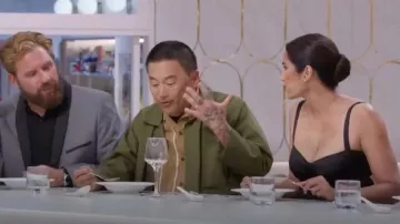 Dolce and Gabbana Black Dress worn by Padma Lakshmi as seen in America's Culinary Cup (S01E09)