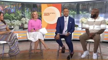 Reiss Marek Open Knit Short Sleeve Button-Up Shirt worn by Jeezy as seen in Today with Jenna & Sheinelle on June 2, 2026