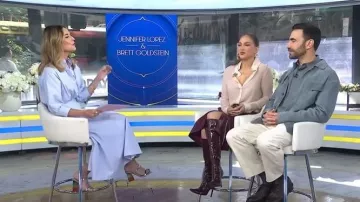 Lardini Goatskin Shirt Jacket worn by Brett Goldstein as seen in Today on June 2, 2026