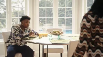 Wales Bonner Bloom Anorak Jacket worn by Carmelo Dinkins (Jalyn Hall) as seen in The Fall and Rise of Reggie Dinkins (S01E08)
