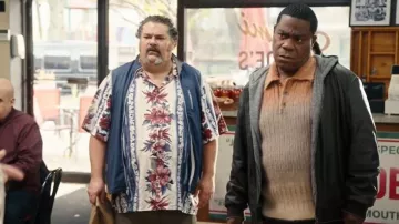 Guess Gary Faux Leather Hooded Jacket worn by Reggie Dinkins (Tracy Morgan) as seen in The Fall and Rise of Reggie Dinkins (S01E10)