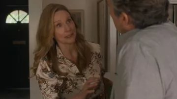 L'agence Tyler Long Sleeve Silk Blouse worn by Kristen Forrest Bean (Laura Linney) as seen in American Classic (S01E03)