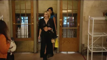 Beaufille Black Sassen Maxi Lace Waist Cut Out Floral Pattern Dress worn by Lindsay Hubbard as seen in In the City (S01E02)