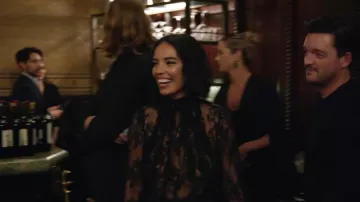 Retrofete Ysolde Lace Dress worn by Danielle Olivera as seen in In the City (S01E02)