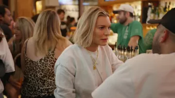 Abound Classic Crewneck Cardigan worn by Lindsay Hubbard as seen in In the City (S01E02)